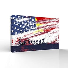 Canvas Wall Art for Living Room,Bedroom Home Artwork Paintings Independence Day Ready to Hang - 12x18 inches