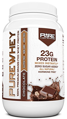 Grass Fed Whey Protein Powder | Chocolate 2lb Grass Fed Whey | 100% Natural Whey w/No Added Sugars | rBGH Free + GMO-Free + Gluten Free + Preservative Free | Pure Whey