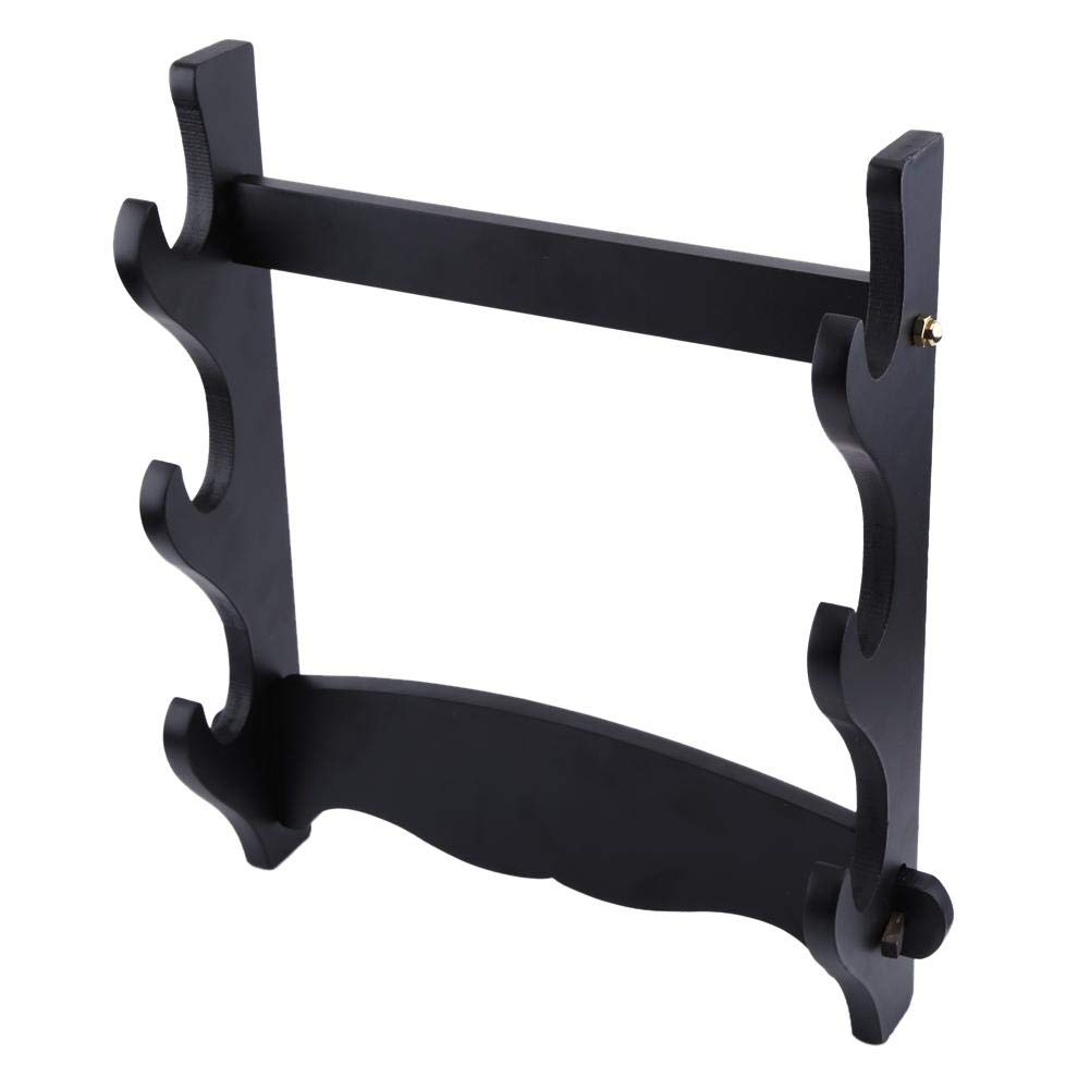 Hztyyier 3 Layer Sword Holder, Wall Mount Samurai Sword Display Stand, Assembly Bracket Hanger for Katana Wakizashi Tanto