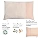 DorDor & GorGor ORGANIC Toddler Pillowcase, Nickel Free Enclosure, 100% Cotton, Brown Striped, 20x14