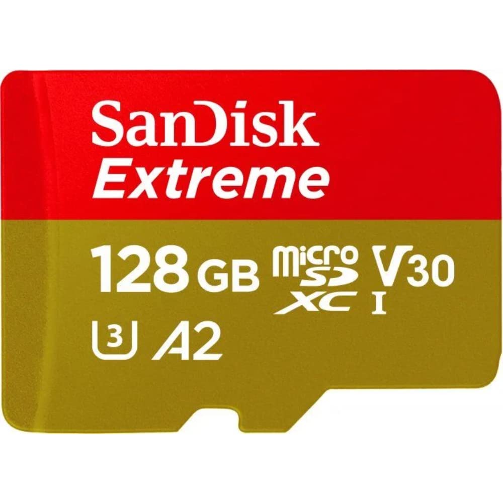 SanDisk MicroSD 128GB UHS-I U3 V30 Write Up to 90MB/s Full HD & 4K SanDisk Extreme SDSQXAA-128G-GN6MN International Packaging商品画像