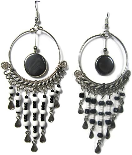 Handmade Stone Earrings Hippie Jewelry for Women Girls
