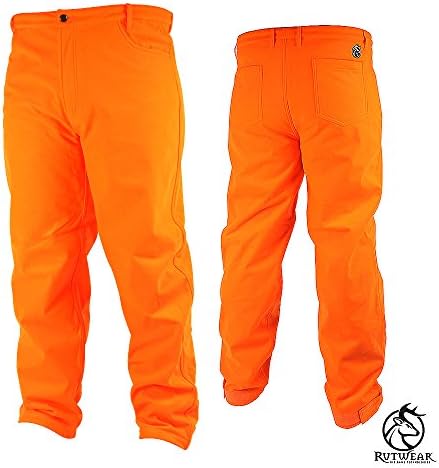 Rutwear Blaze Orange Pant, Bonded Fleece Jean Cut Mid Season Waterproof RW714
