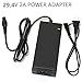 29.4V 2A Electric Scooter Battery Charger, Lithium Power Adapter PowerFast 3-Prong Inline Connector for 24V Pocket Mod, Sports Mod Lithium Battery