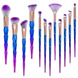 OVERMAL 2017 12PCS Make Up Foundation Eyebrow Eyeliner Blush Cosmetic Concealer Brushes