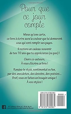 Bon Anniversaire 70 Ans Livre D Or By Pialat Thibaut Amazon Ae