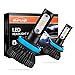 Marsauto H11 Fog Bulbs, H8 H9 Bright Cool White 6000K 6000LM Adjustable Angle for Fog Light, Pack of 2