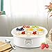 Automatic Yogurt Maker Machine 7 Glass Greek Jars Customize To Your Flavor And Thickness Electric Maker 1.5L (White)