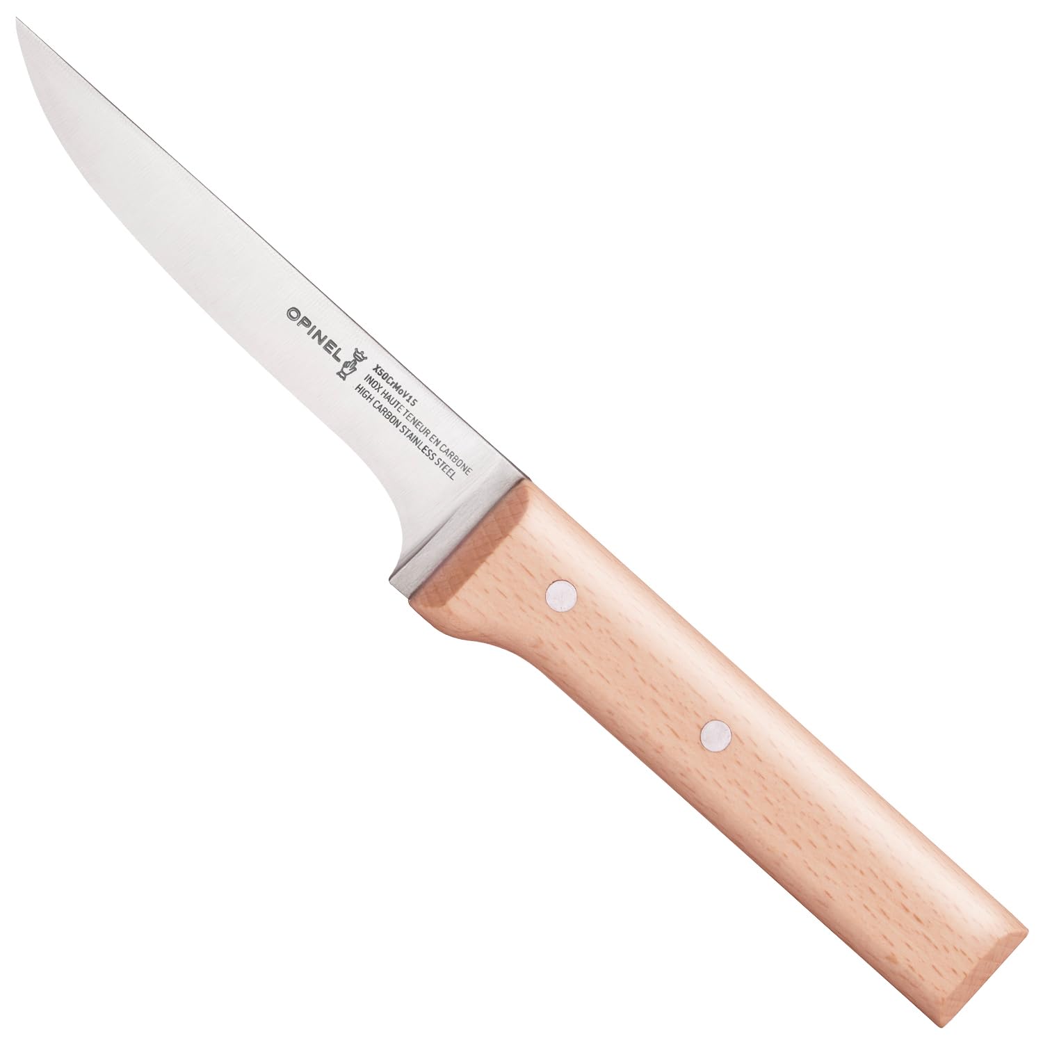 Opinel Meat & Poultry Knife No. 122 Parallel - Beech Handle,13 cm