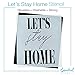 Let’s Stay Home Sign Stencil | Perfect for Painting On Wood, DIY French Country Home Decor Calligraphy Signs, Rustic Decor for Farmhouse, Fixer Upper, Joanna Gaines, Magnolia Style