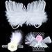 Newborn Photography Props Girl, GeMoor 3 Pack Baby Angel Wings and Headbands for Photo Props Outfits