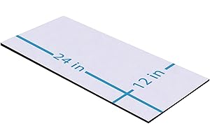 NABOWAN Self Adhesive Rubber Strips 1/8" (.125") Thick X 12" Wide X 24" Long, Self Stick Solid Rubber Roll, Perfect for Shock Absorption Gasket, Weather Stripping, DIY Projects