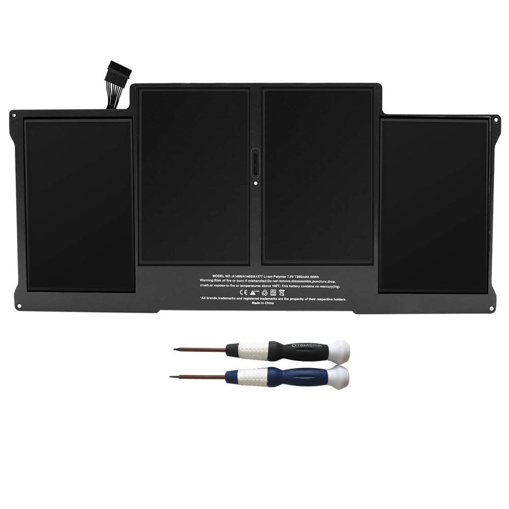 7XINbox 7.3V 6800mAh 50Wh A1405 A1496 Laptop Battery compatible with MacBook Air 13" A1466 2012 A1369 2011 MC503 MC504 MC965 MC966 020-7379-A