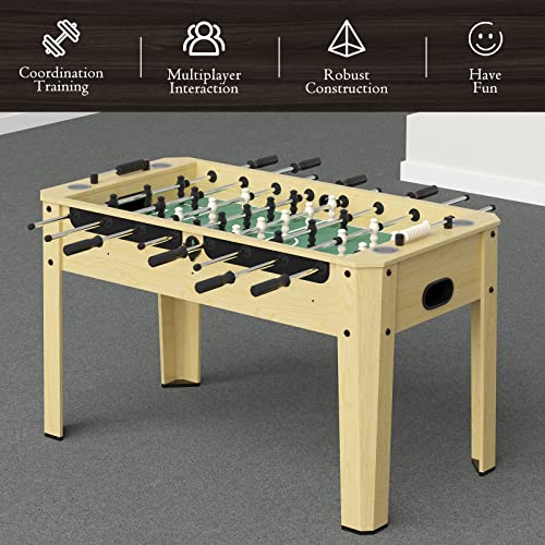 KIMQIN 56 Inch Foosball Table, Adult Size Indoor Game Table w/ 4 Balls