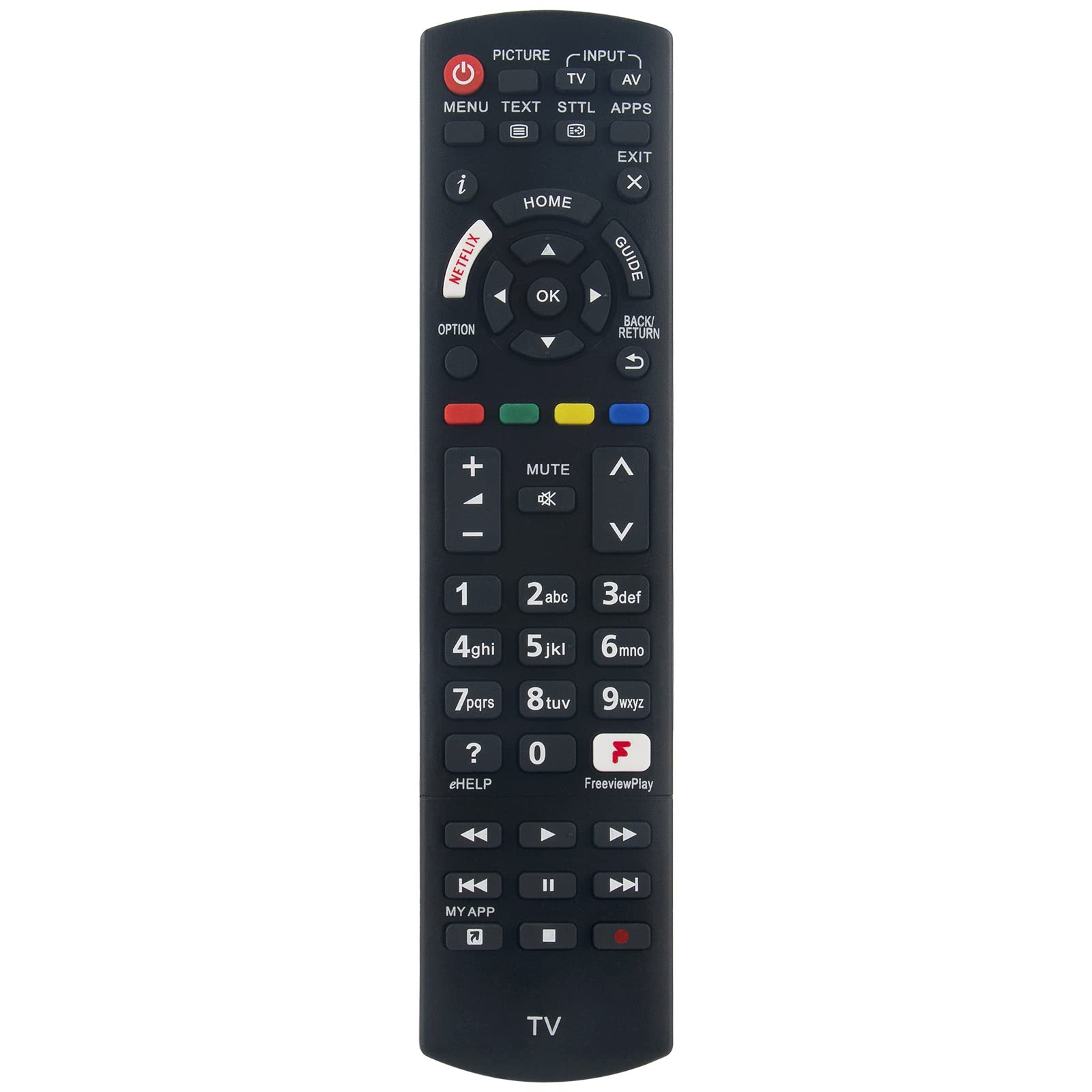 N2QAYB001212 Replacement Remote Control fit for Panasonic LED TV TX-32FS503B TX-40FS503B TX-40GX700B TX-50GX700B TX-58GX700B TX-65GX70 TX-40GX800B TX-50GX800B TX-58GX800B TX-65GX800B