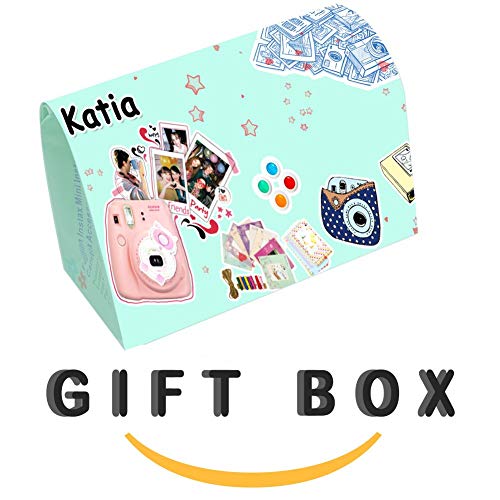 Katia Instant Camera Accessories Bundle Compatible for Fujifilm Instax Mini 9 / Mini 8+ / Mini 8 Instant Film Camera. Includes Camera Case, Album, Frame, Stickers, Strap,etc - 3D Flower