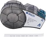 Brady BradyGrip M210/M211 Print-on Hook Material 6.35mm x 6.40m Black on White view 1
