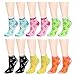 12-Pack Women's Ankle Socks Assorted Colors Size 9-11 (Anchor)