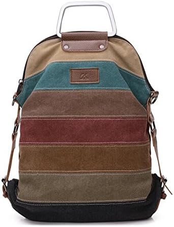 Women Hobo Multi-Color SchoolBags Tote Large Capacity Canvas Bags