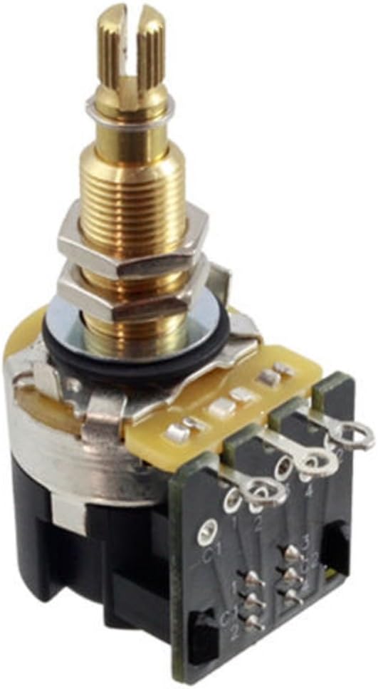 Bourns 1X 500K Short Split Shaft Audio Taper Push/Pull Potentiometer