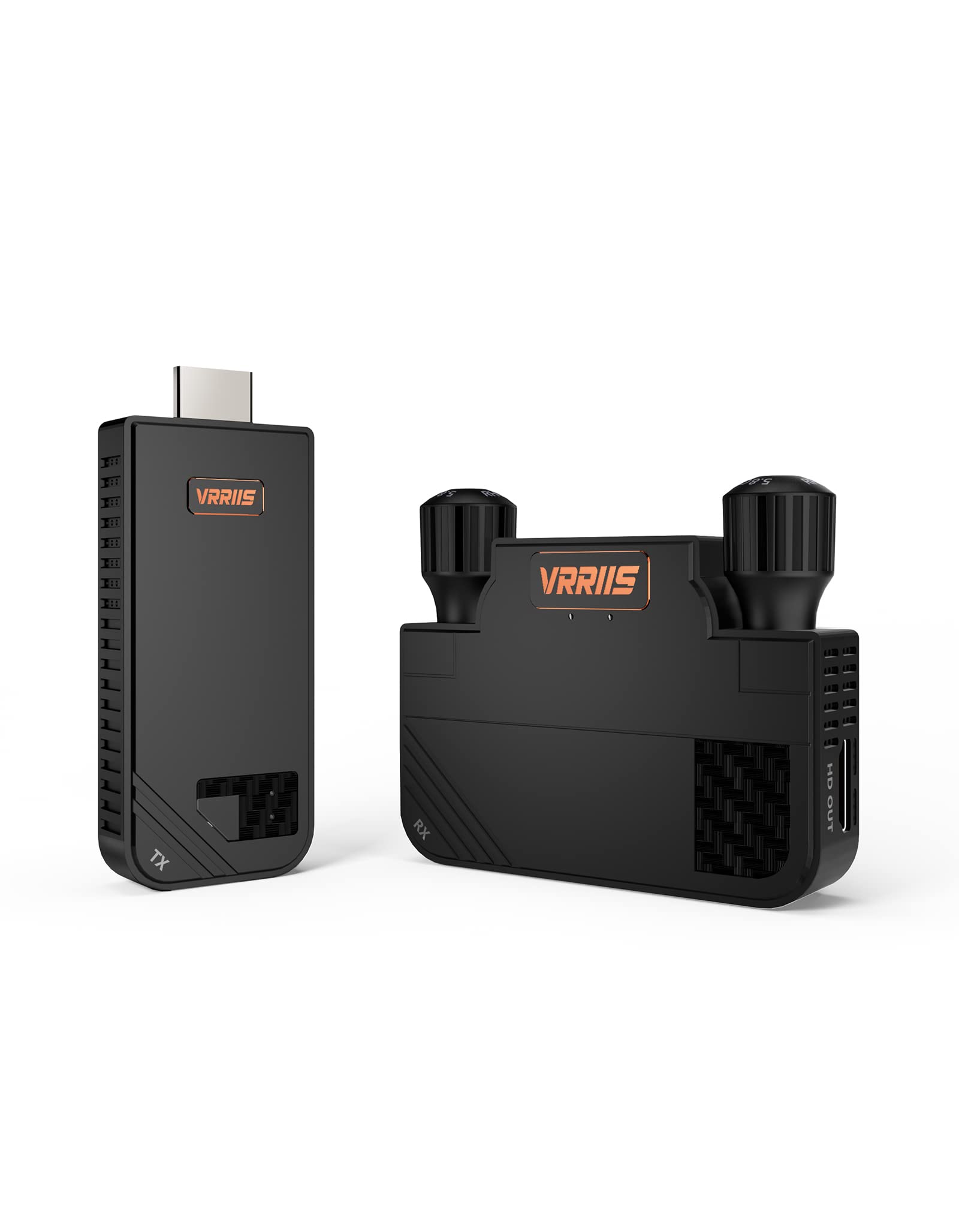 Vrriis Wireless HDMI Transmitter and Receiver,Plug&Play,Pocket 1080P HD Wireless Video Transmitter and Receiver,330FT Range from Laptop,PC,Phone Casting to Monitor/TV for Meetings,Education & Lecture