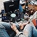 LP&No.1 Suitcase Bluetooth Turntable with Stereo Speaker,3 Speeds Vinyl Record Player Blackthumb 2