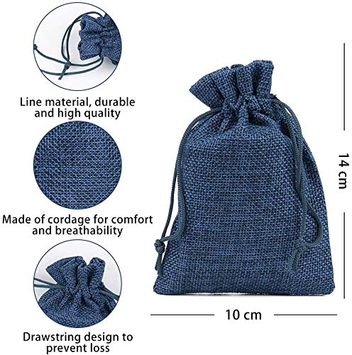 Calendario de Adviento para llenar Bolsa 24,Calendario de Adviento Navidad,Bolsa de Regalo Pequeña,Bolsas Pequeñas Navidad,Bolsitas de Tela Pequeñas, Bolsas de Yute para Rellenar con 1-24 Pegatinas