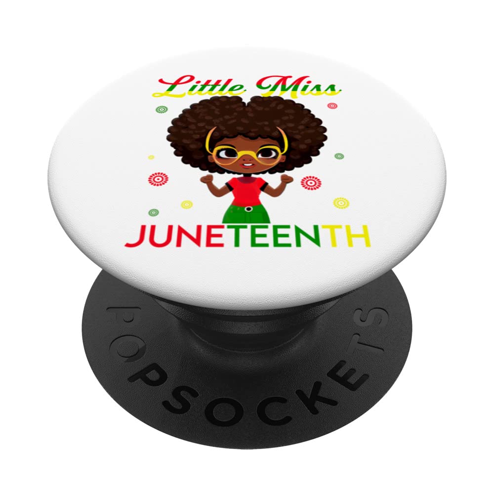 Girls' Little Miss Juneteenth Celebrate Freedom PopSockets Swappable PopGrip