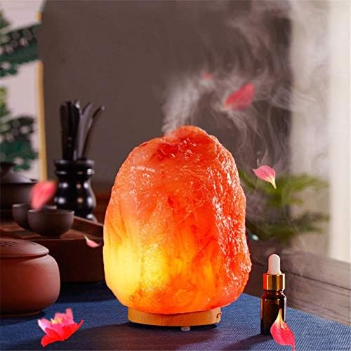 Essential Oil Diffuser Aroma Oil Ultrasonic Cool Mist Humidifier,100ML Mini Aroma Humidifier, Household Ore Shape Lamp Resin Plants Essential Oil Diffuser with 7 Color LED Lights Changing