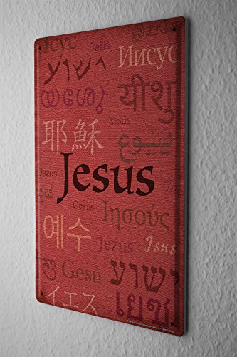 Tin Sign Church Jesus foreign languages