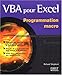 VBA pour Excel programmation macro by