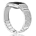 VintgaGood For Fitbit Charge 2 Wristbands/Fitbit Charge 2 Bands/Fitbit Charge 2 Accessories/Fitbit Charge 2 Metal Bands Stainless Steel Bangle 2 Silver