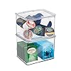 InterDesign-67230-CabinetKitchen-Binz-Stackable-Storage-Container-Plastic-Storage-Boxes-Clear-Medium iDesign 67230 Cabinet/Kitchen Binz Stackable Storage Container, Plastic Storage Boxes, Clear, Medium, 14 x 17 x 12.5 cm