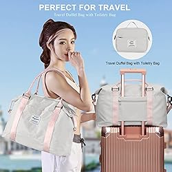 HYC00 Travel Duffel Bag with Toiletry Bag, Sports