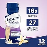 Ensure High Protein Nutrition Shake with 16 Grams of High-Quality Protein Meal Replacement Shakes, Low Fat/Vanilla, 8 Fluid Ounce (Pack of 12)