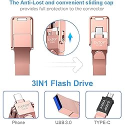 EATOP USB 3.0 Flash Drive 512GB iPhone Memory