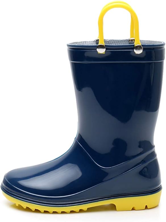 solid color rain boots