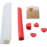 BOOWAN NICOLE Heart Silicone Column Embed Molds for Soap Making, Tube Mould for Resin Unique Shapes Soap Making Supplies