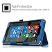 Fintie NuVision 8 Inch Tablet Case - Premium PU Leather Folio Cover with Stylus Holder for 2016 NuVision TM800W560L / 2017 NuVision TM800W610L / TM800P610L 8-Inch Windows Tablet, Royal Blue