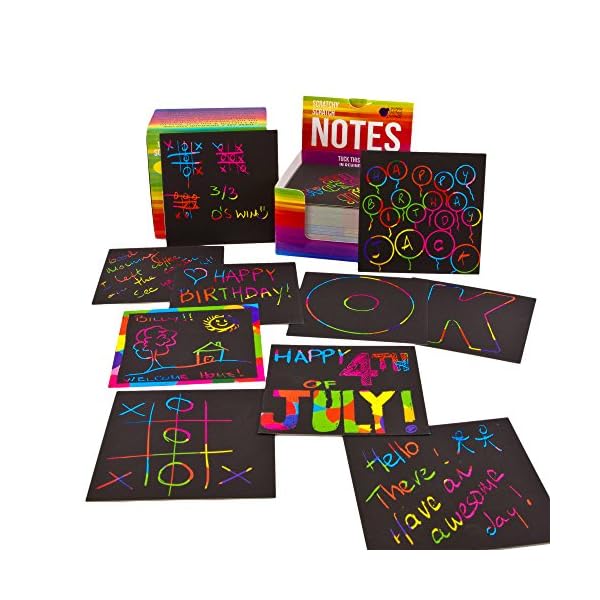 rainbow scratch off mini notes