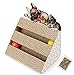 meleg otthon Cat Scratching Cardboard,Scratching Post with 2 Ball Catnip Corrugate Scratcher for Cats Play