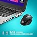 VicTsing Full Size Wireless Mouse with Nano USB Receiver, 5 Adjustable Cpi Levels, 6 Buttons for Notebook, PC, Laptop, Computer, MacBook-Black