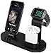 OLEBR Charging Stand for Apple Watch Aluminum Watch Charging Stand for AirPods, Apple Watch, Apple Watch Series 3/2/1/ AirPods/iPhone X/8/8Plus/7/7 Plus /6S /6S Plus/iPad