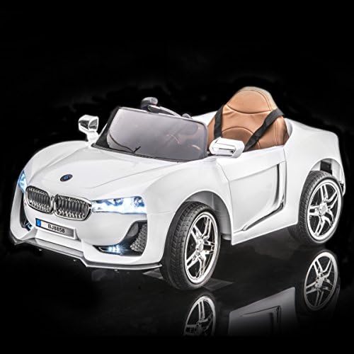 SPORTrax BMW i8 Style Kid's Ride On Car, Battery Powered, Remote Control, w/FREE MP3 Player - White