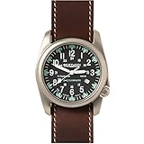 Bertucci A-4T Yankee Illuminated Watch Black/Ti-Hoween Nut Brown Band 13419