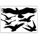 WANDKINGS Bird and Window Protection, 12 Stickers, Protection Against Bird collisions, Black