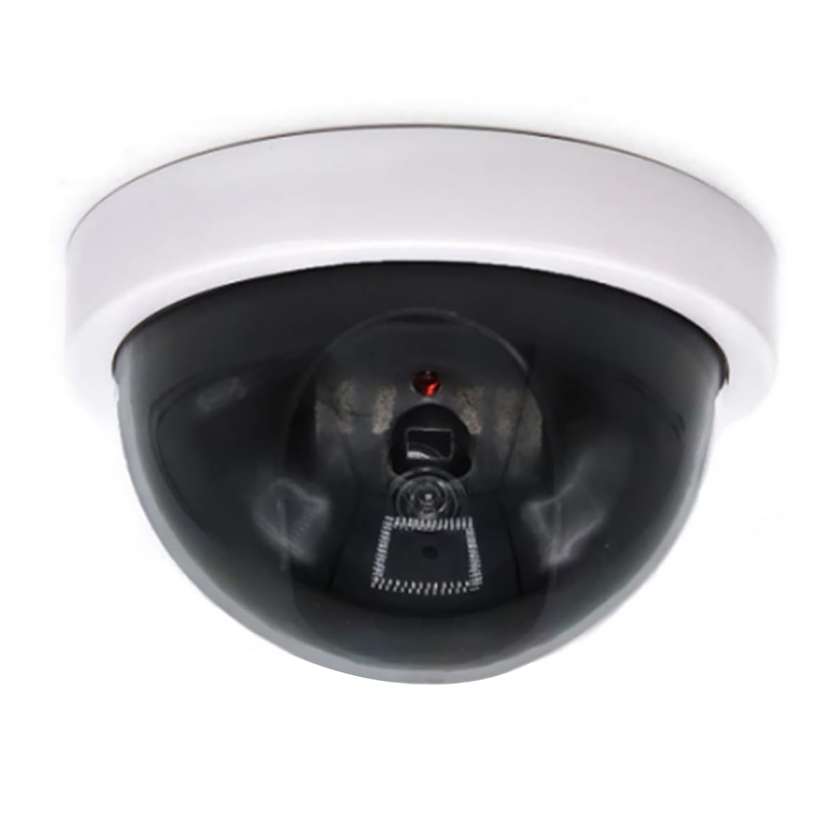 4 Pack Fake Security Camera Simulation Monitor with LED Blinking Light Dome Dummy Cameras Outdoor Indoor Use for Home Office etc (White)