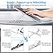 Nulaxy Laptop Stand, Portable Computer Laptop Holder, Aluminum Laptop Riser with 6 Levels Height Adjustment, Fully Collapsible, Supports up to 44lbs, Fits up to 17.3 Laptop – Silverthumb 3