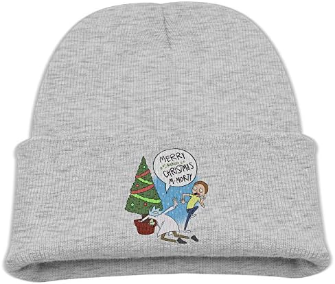 Rick And Morty Christmas Kids Soft Ash Kint Slouchy Hat Beanies Cap