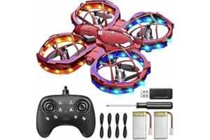 RC Toys Mini Drones for Kids for Beginners,Remote Control Toy with 3 Speeds Mode, 360° Flips,LED Light Auto Hovering, Headles